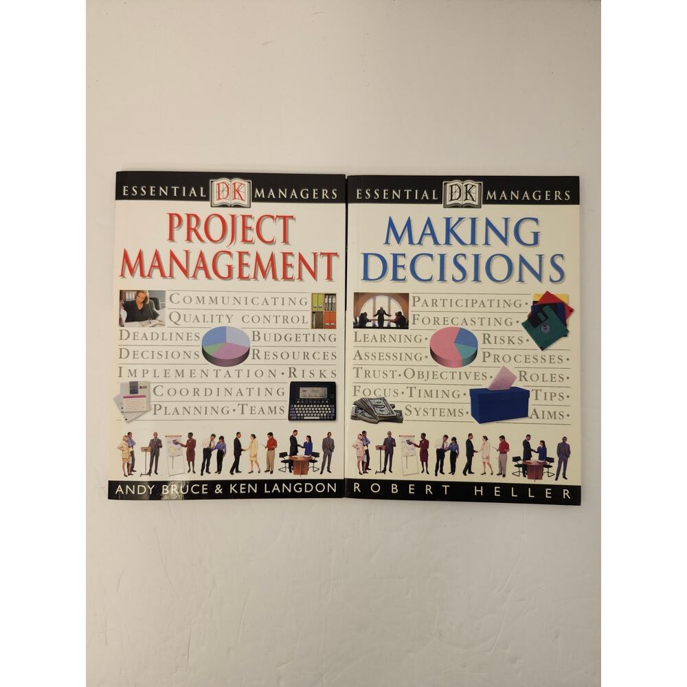 DK Publishing Essential Managers Bundle Of 2 Books Making Decisions Project Mgmt